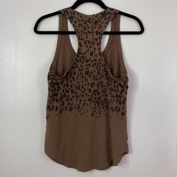 Leopard CONVERSE ONE ★ STAR Scoop Neck Racerback Tank Top - Picture 2 of 4